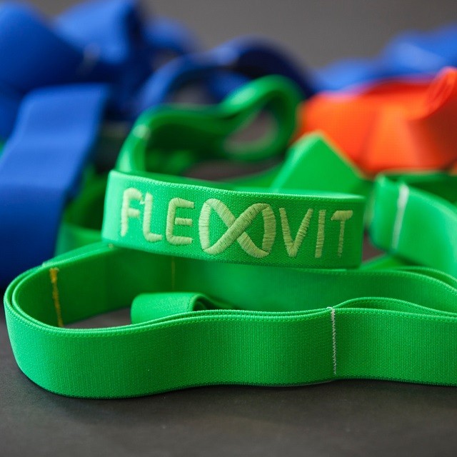Várias gamas de bandas elásticas FLEXVIT para todos os obetivos