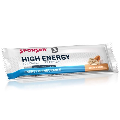Sponser High Energy Salty + Nuts Bars 45g Sponser High Energy Salty + Nuts Bars 45g