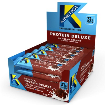 Kinetica Protein Deluxe Bar Chocolate Brownie (15x45g) Kinetica Protein Deluxe Bar Chocolate Brownie (15x45g)