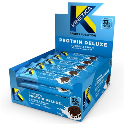 Kinetica Protein Deluxe Bars Cookies & Cream (15x45g) Kinetica Protein Deluxe Bars Cookies & Cream (15x45g)