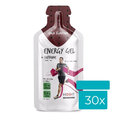 HIDDIT Energy Gel (caixa 30 unidades x 40g) Cola + Cafeína HIDDIT Energy Gel (caixa 30 unidades x 40g) Cola + Cafeína