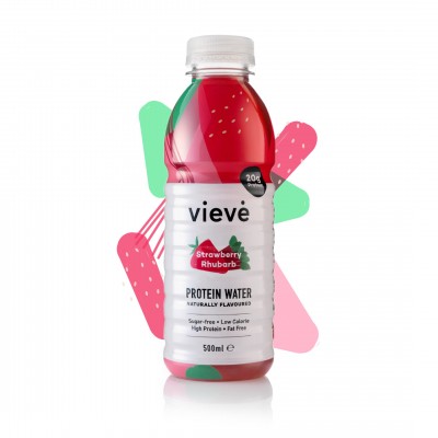 Vieve Água Proteica Morango e Ruibarbo 500ml Vieve Água Proteica Morango e Ruibarbo 500ml