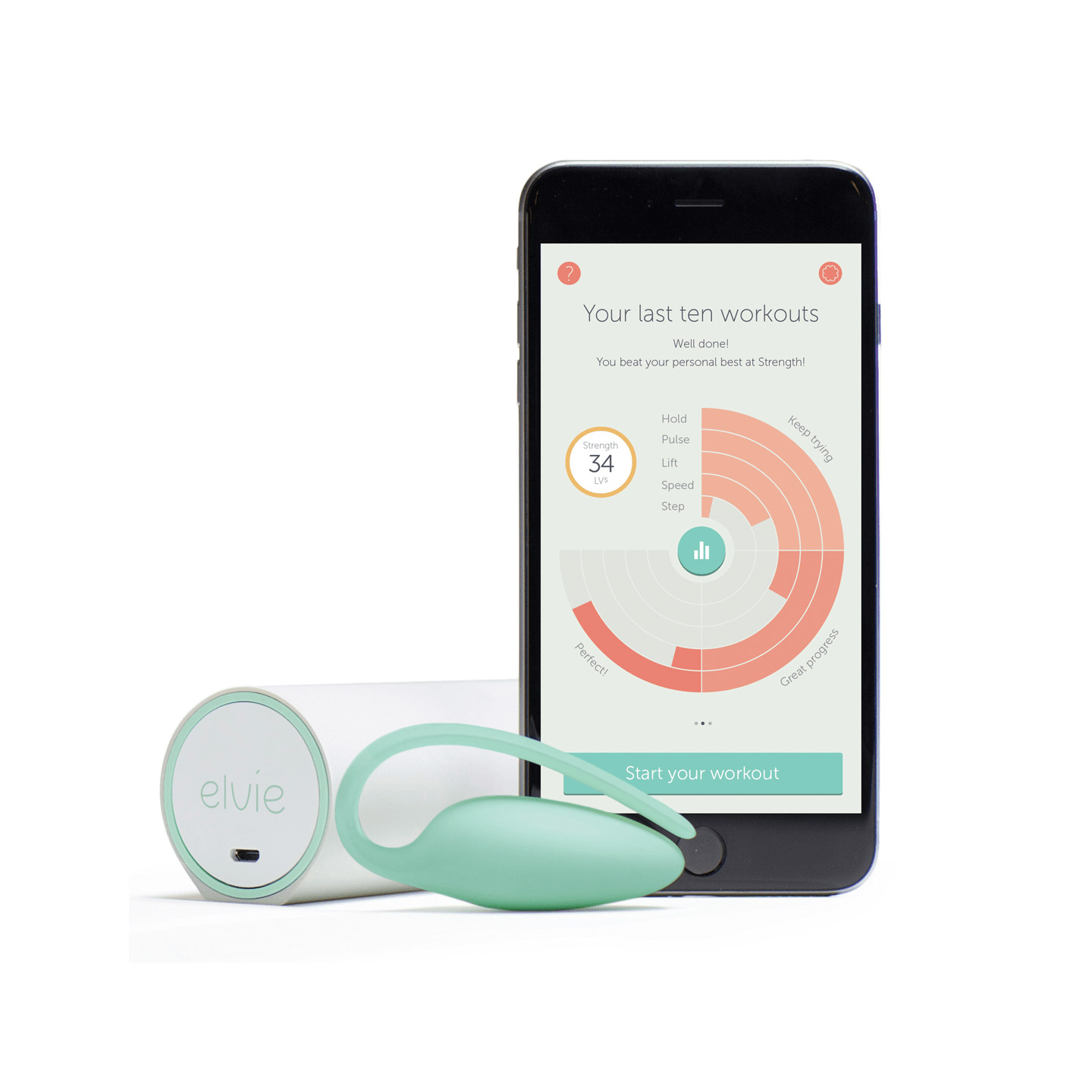 App Elvie monitor kegel exercícios