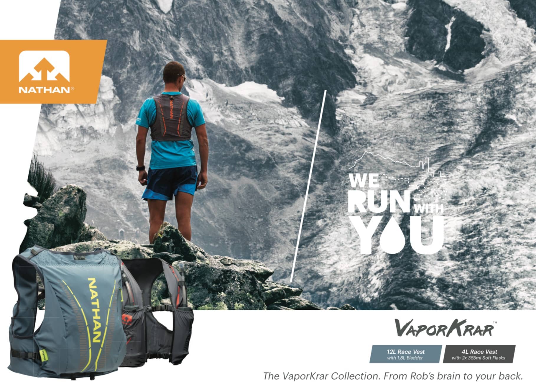 Mochila Nathan VaporKrar 4 litros para trail running