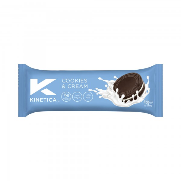 Barra de proteína Protein Deluxe Bar Cookies and Cream 45g