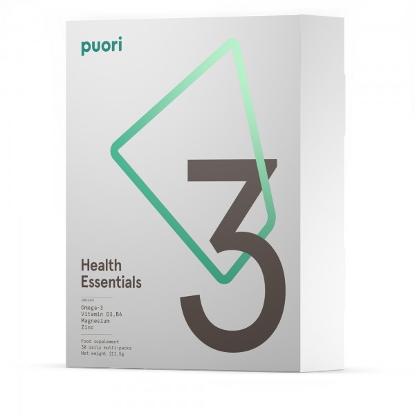 Puori P3 - Pack Multinutrientes Essenciais (mega 3 + magnsio + vitamina D3) 30 dias
