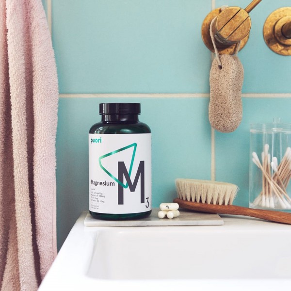 Puori M3 - Magnsio 300mg (Complexo Vegan 120 cpsulas)
