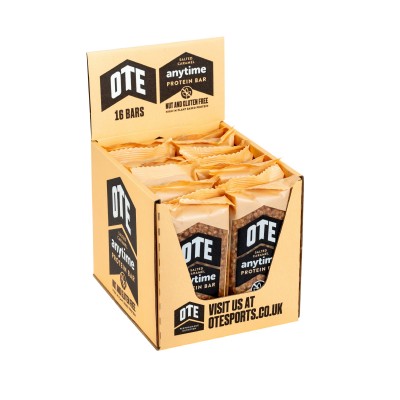 OTE Caixa de Barra Proteicas Anytime sabor caramelo salgado (16 barras de 55g) OTE Caixa de Barra Proteicas Anytime sabor caramelo salgado (16 barras de 55g)