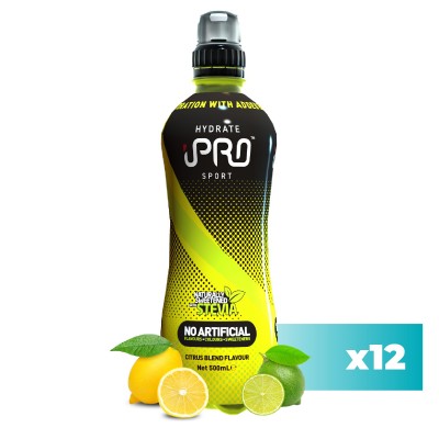 Pack 12x - Bebida Hidratante iPRO HYDRATE Sport Sabor Citrinos - 500ml