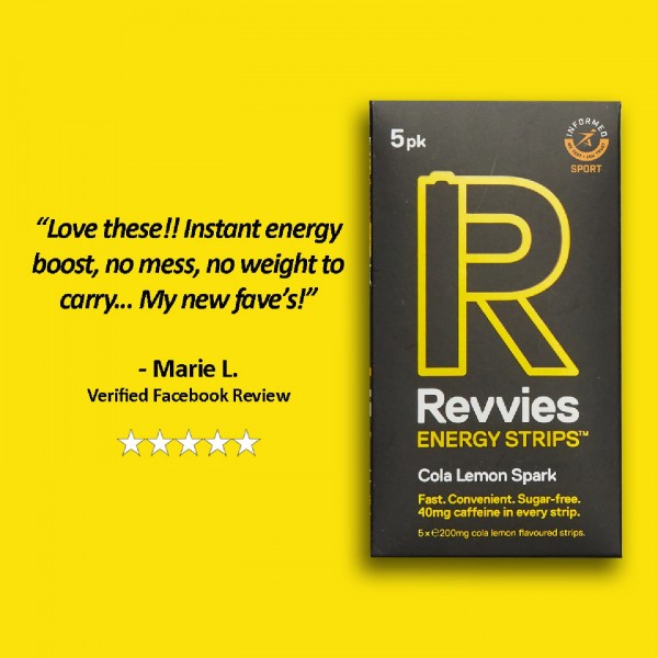Revvies Tiras Energticas Cola Limo 40mg cafena (5x5 Pack)