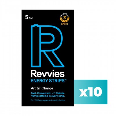 Revvies Tiras Energéticas Arctic Charge 40mg cafeína (10x5 Pack)
