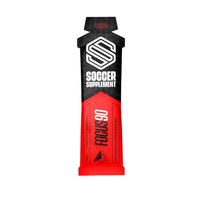Soccer Supplement Gel energtico pr-jogo com Cafena Focus90 Cereja