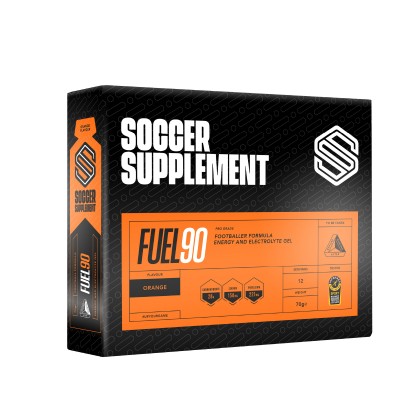 Soccer Supplement Gel energético Fuel90 Laranja (caixa 12 géis)