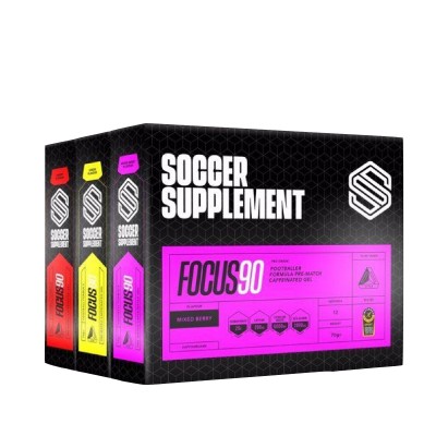 Soccer Supplement PACK 3 Caixas Gel energtico com Cafena Focus90