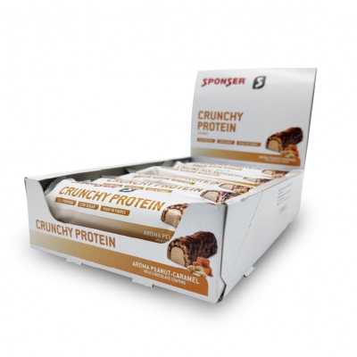 Sponser Protein Bar Crunchy Amendoim-Caramelo 12x50g Sponser Protein Bar Crunchy Amendoim-Caramelo 12x50g