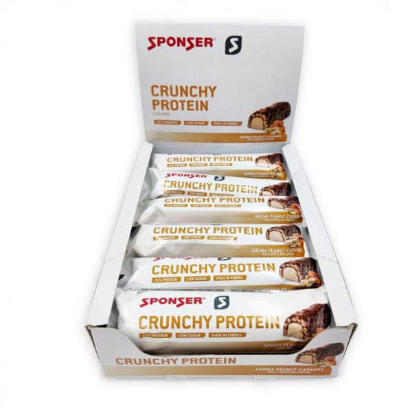 Sponser Protein Bar Crunchy Amendoim-Caramelo 12x50g