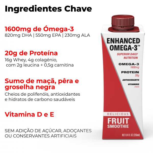 ENHANCED OMEGA-3 Bebida de Recuperação com Ómega-3