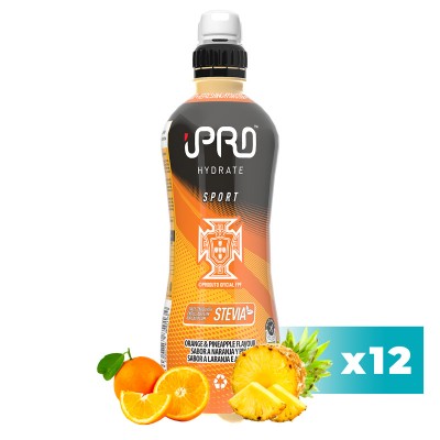 Pack 12x - Bebida Hidratante iPRO HYDRATE Sport Sabor Laranja e Anans - 500ml