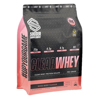 Soccer Supplement Protena Clear Whey Frutos Vermelhos 1kg